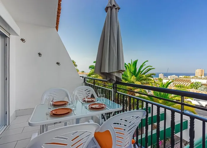 Sea View Aircon Cristianos Pool Modern Arona (Tenerife)