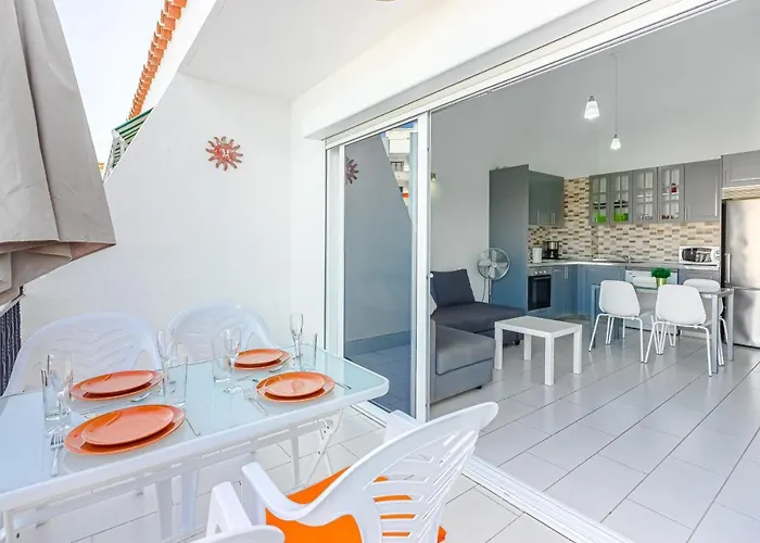 Lägenhet Sea View Aircon Cristianos Pool Modern