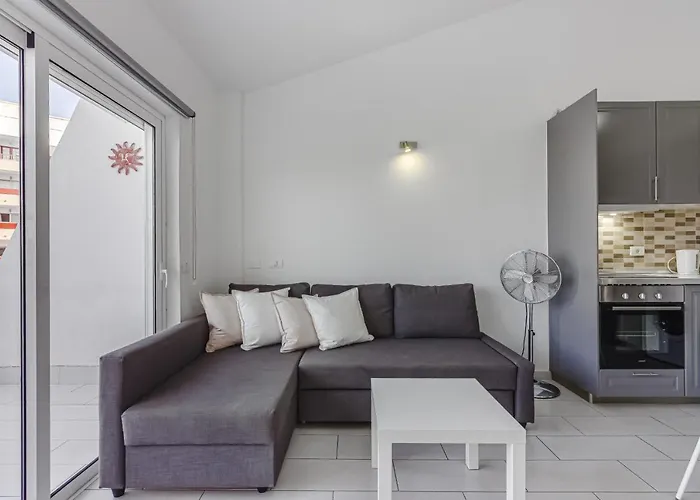 Sea View Aircon Cristianos Pool Modern Arona (Tenerife)